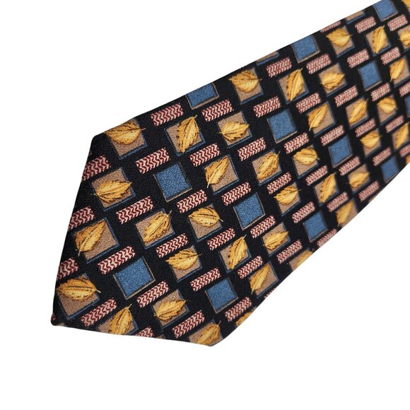 Ralph Lauren Chaps Tie Lot of 2 Men’s Classic Red Blue Geometric 100% Silk USA - Picture 2 of 9